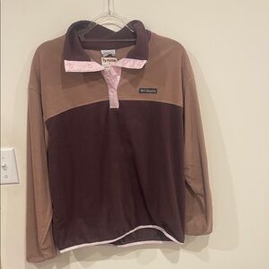 Columbia Two-Tone dark purple and Pink Pullover